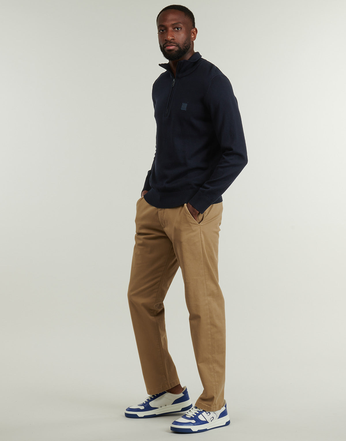 Maglione Uomo BOSS  Kanobix_S  Blu