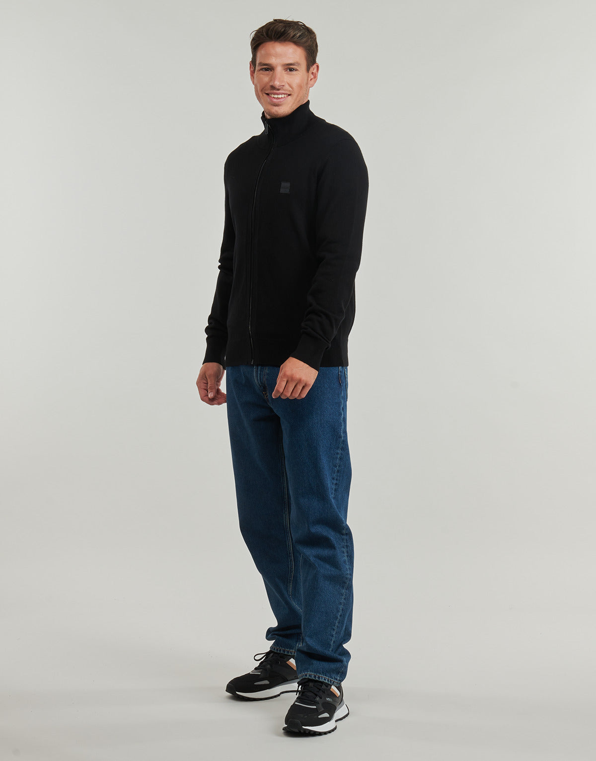 Gilet / Cardigan Uomo BOSS  Kanozip_S  Nero