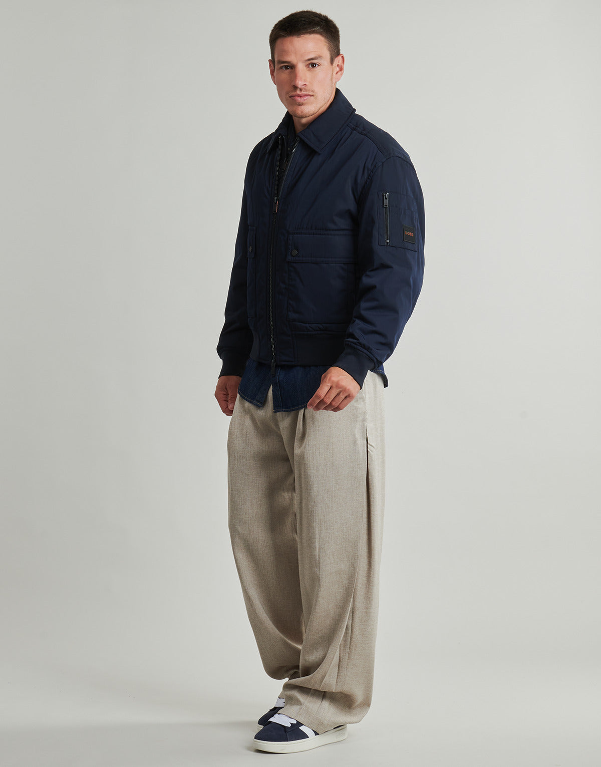 Giubbotto Uomo BOSS  Oking  Blu