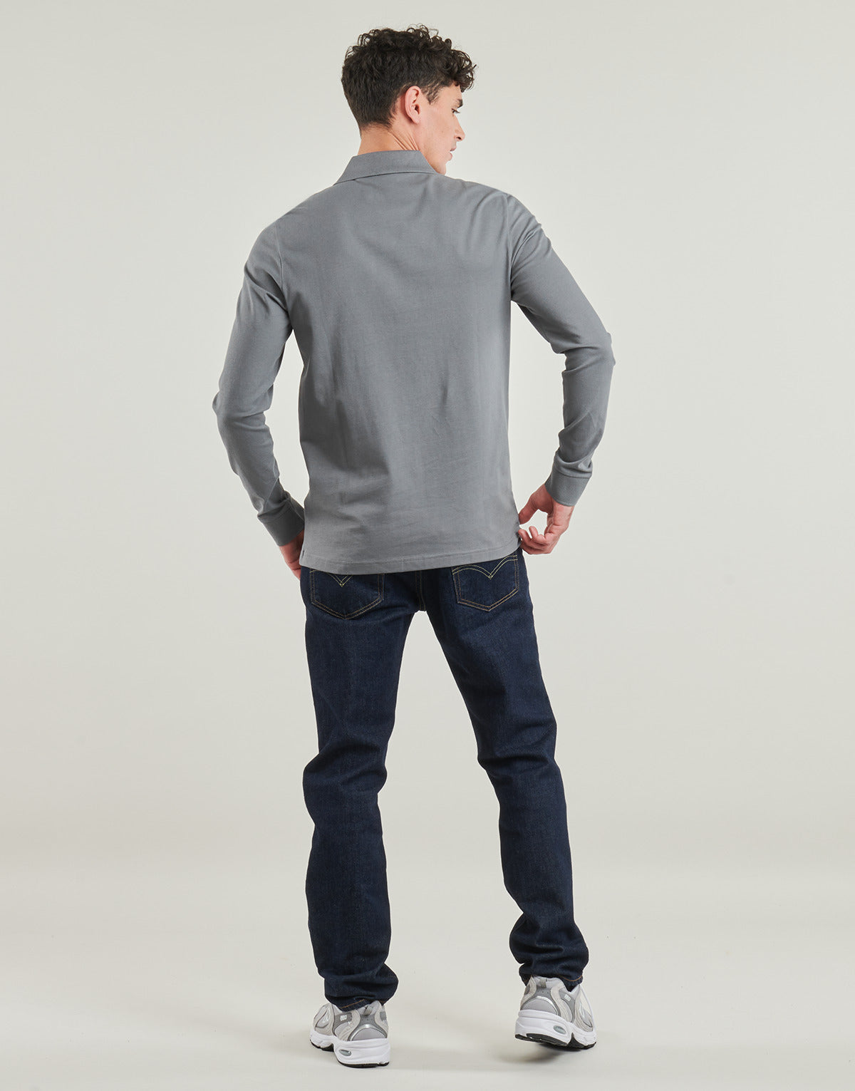 Polo maniche lunghe Uomo BOSS  Passerby  Grigio