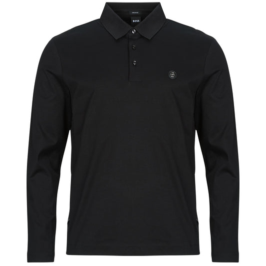 Polo maniche lunghe Uomo BOSS  C-Paley 01  Nero