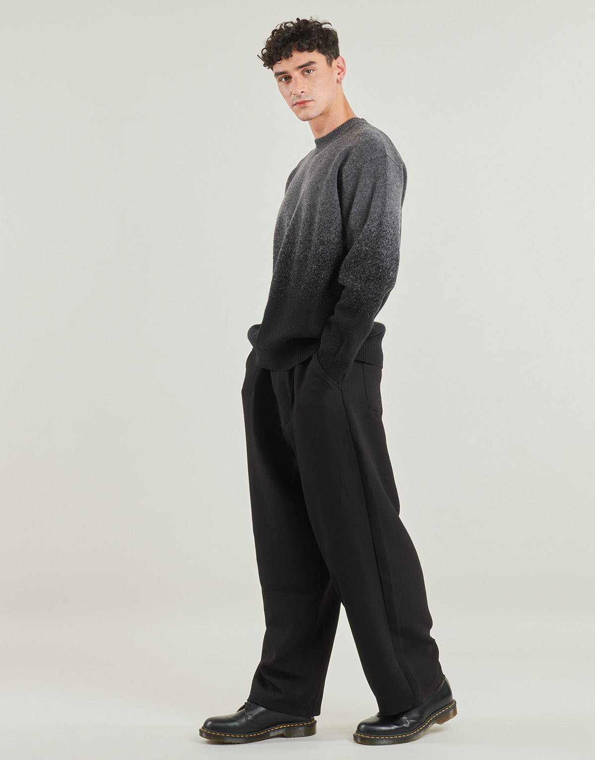 Maglione Uomo BOSS  Kalbrush  Grigio