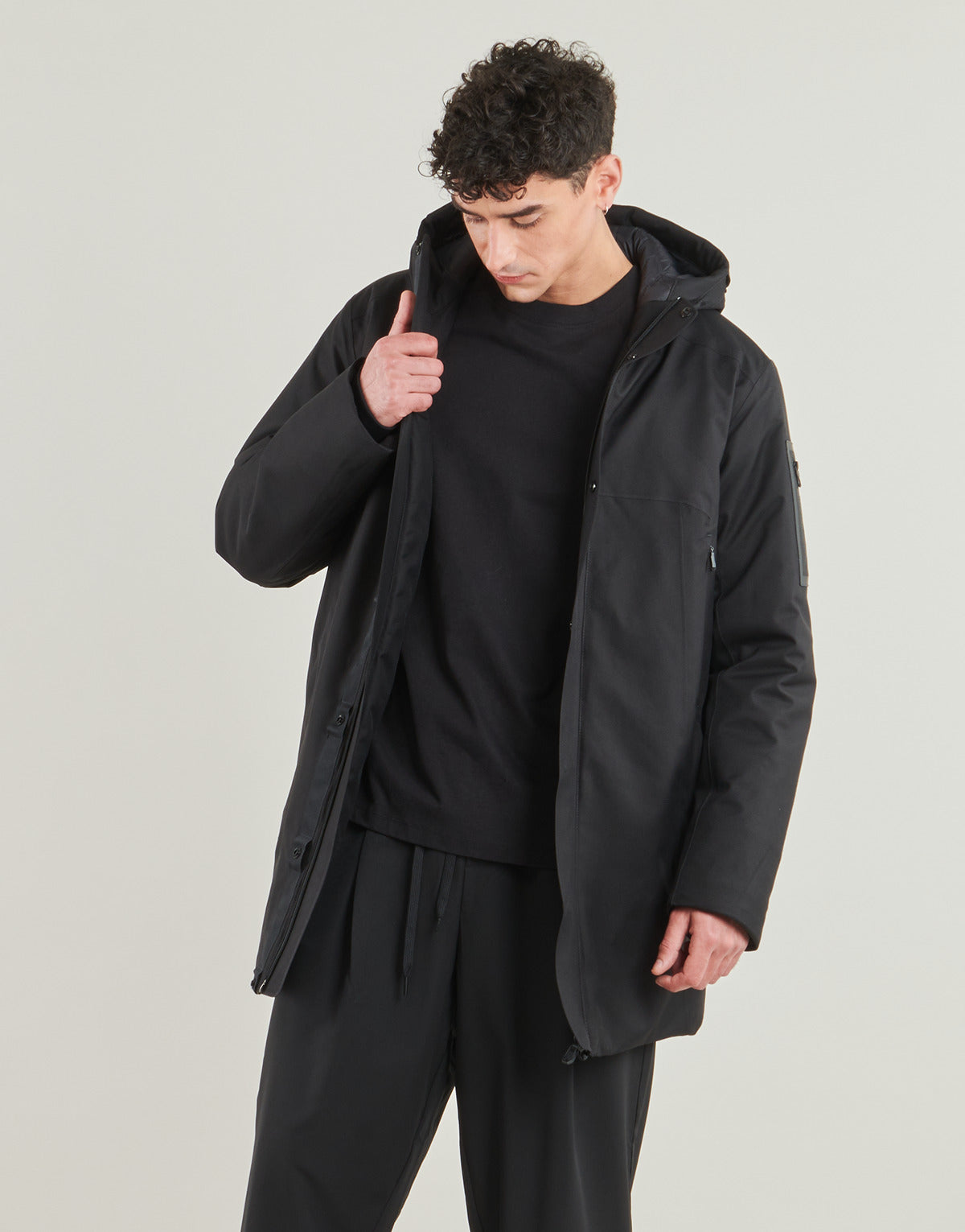 Parka Uomo BOSS  OW_Hexatech Parka  Nero