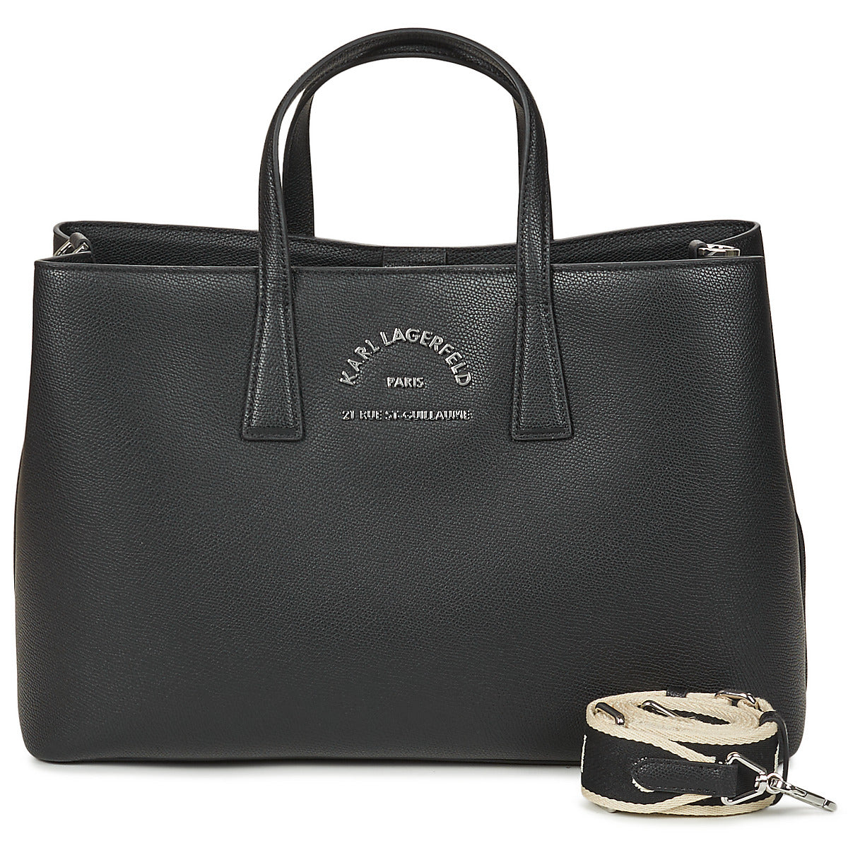 Borsette Donna Karl Lagerfeld K/RSG METAL SATCHEL Nero