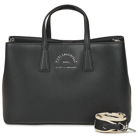 Borsette Donna Karl Lagerfeld K/RSG METAL SATCHEL Nero