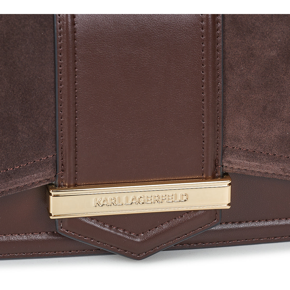 Borsa a tracolla Donna Karl Lagerfeld  K/NOVA SHOULDERBAG SUEDE  Marrone