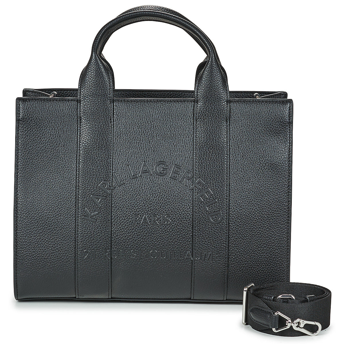Borsette Donna Karl Lagerfeld  K/RSG PEBBLE SQUARE MED TOTE  Nero