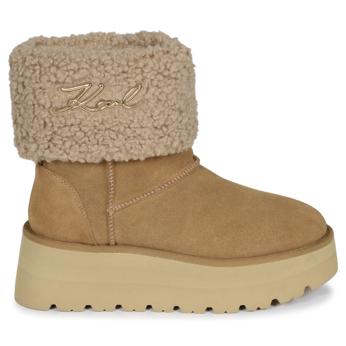 Stivali Donna Karl Lagerfeld  SKYLAR Signia Kollar Mid Boot  Marrone