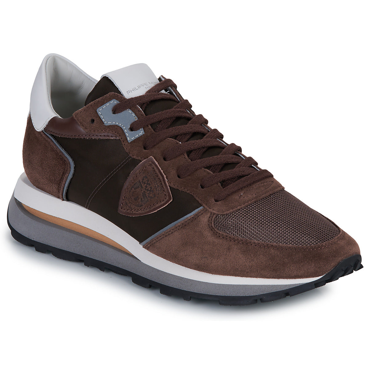 Sneakers Uomo Philippe Model TROPEZ HAUTE LOW MAN Marrone