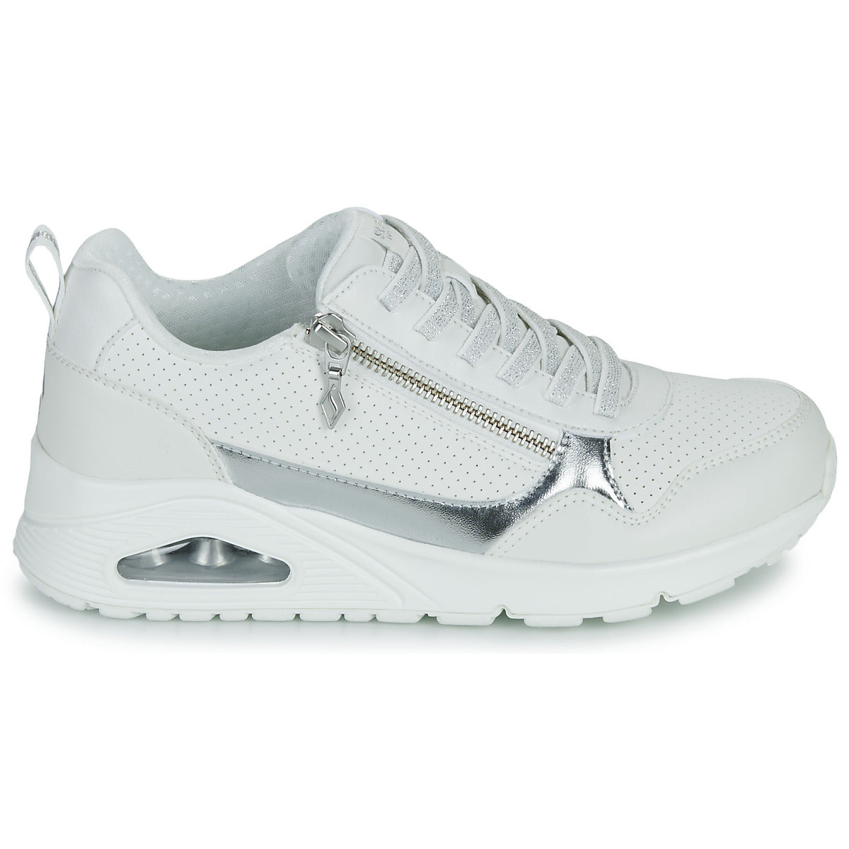 Sneakers basse Donna Skechers  UNO  Bianco