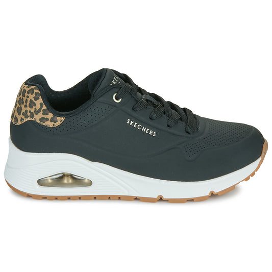 Sneakers basse Donna Skechers UNO JUNGLE NITE Nero