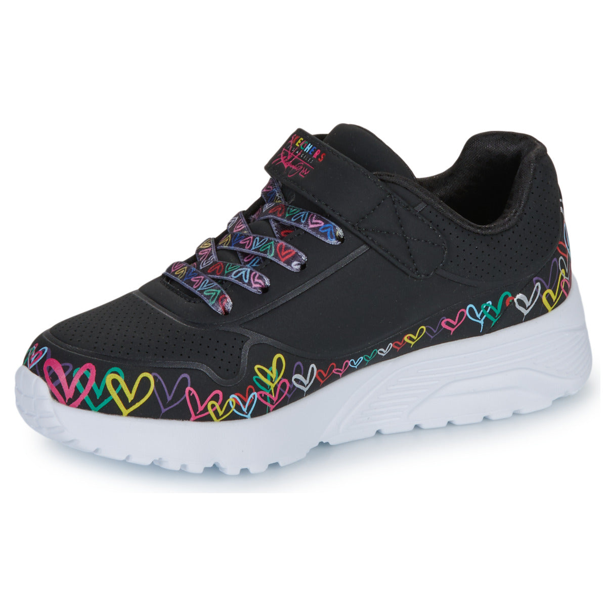 Scarpe bambini ragazza Skechers  UNO LITE  Nero