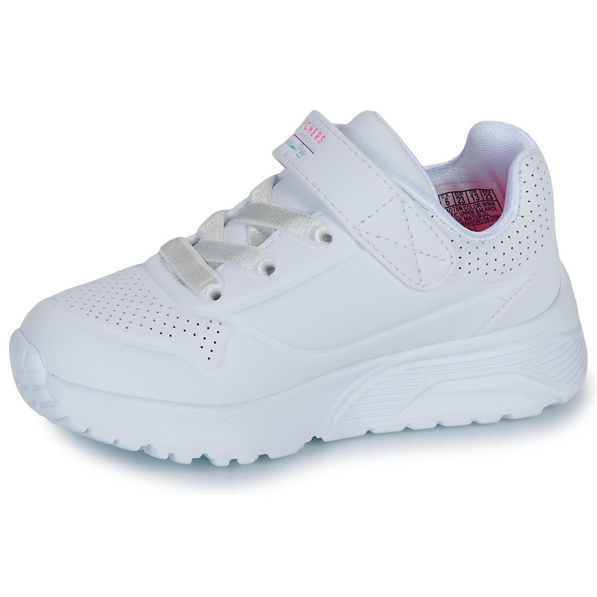 Scarpe bambini ragazza Skechers  UNO LITE LOVE LEVITATE  Bianco