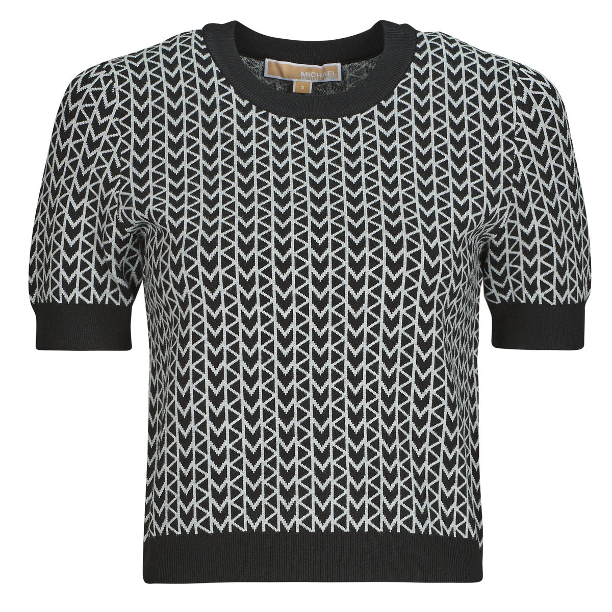 Camicetta Donna MICHAEL Michael Kors  MK JACQUARD SS CREW  Multicolore