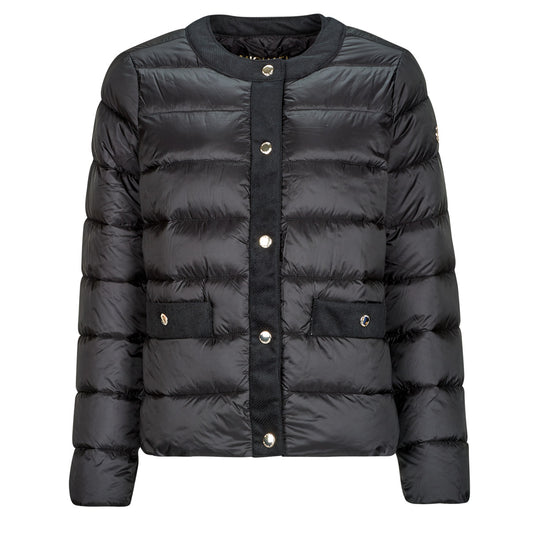 Piumino Donna MICHAEL Michael Kors  COLLARLESS PACKABLE JACKET W CORDUROY TRIM  Nero