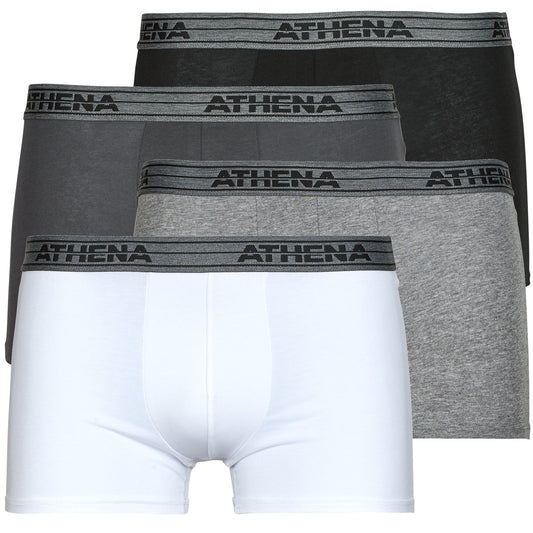 Boxer Uomo Athena BASIC COTON Pack de 4 Nero
