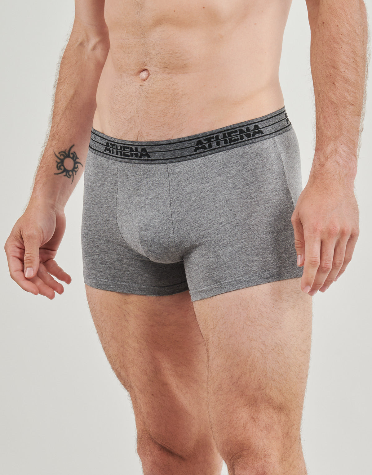 Boxer Uomo Athena  BASIC COTON Pack de 4  Nero