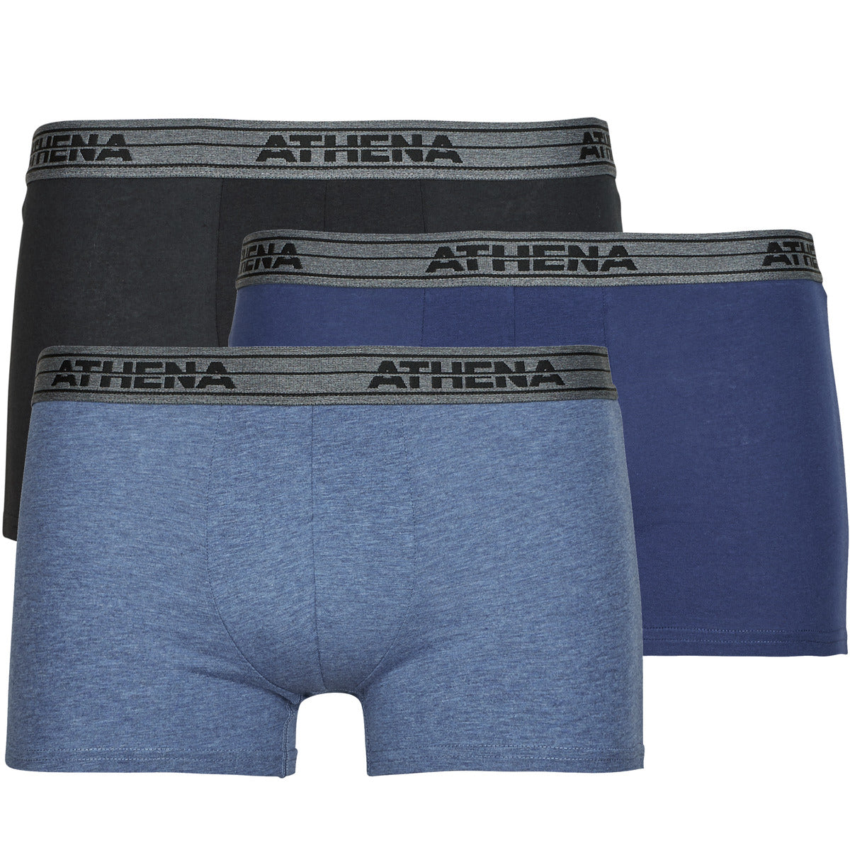 Boxer Uomo Athena  BASIC COTON Pack de 4  Blu