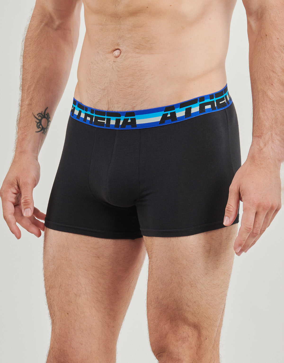 Boxer Uomo Athena  COTON 720 STRETCH  Pack de 3  Nero