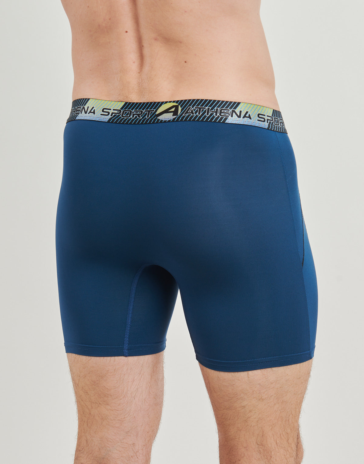 Boxer Uomo Athena TRANING DRY LONG Pack de 3 Blu