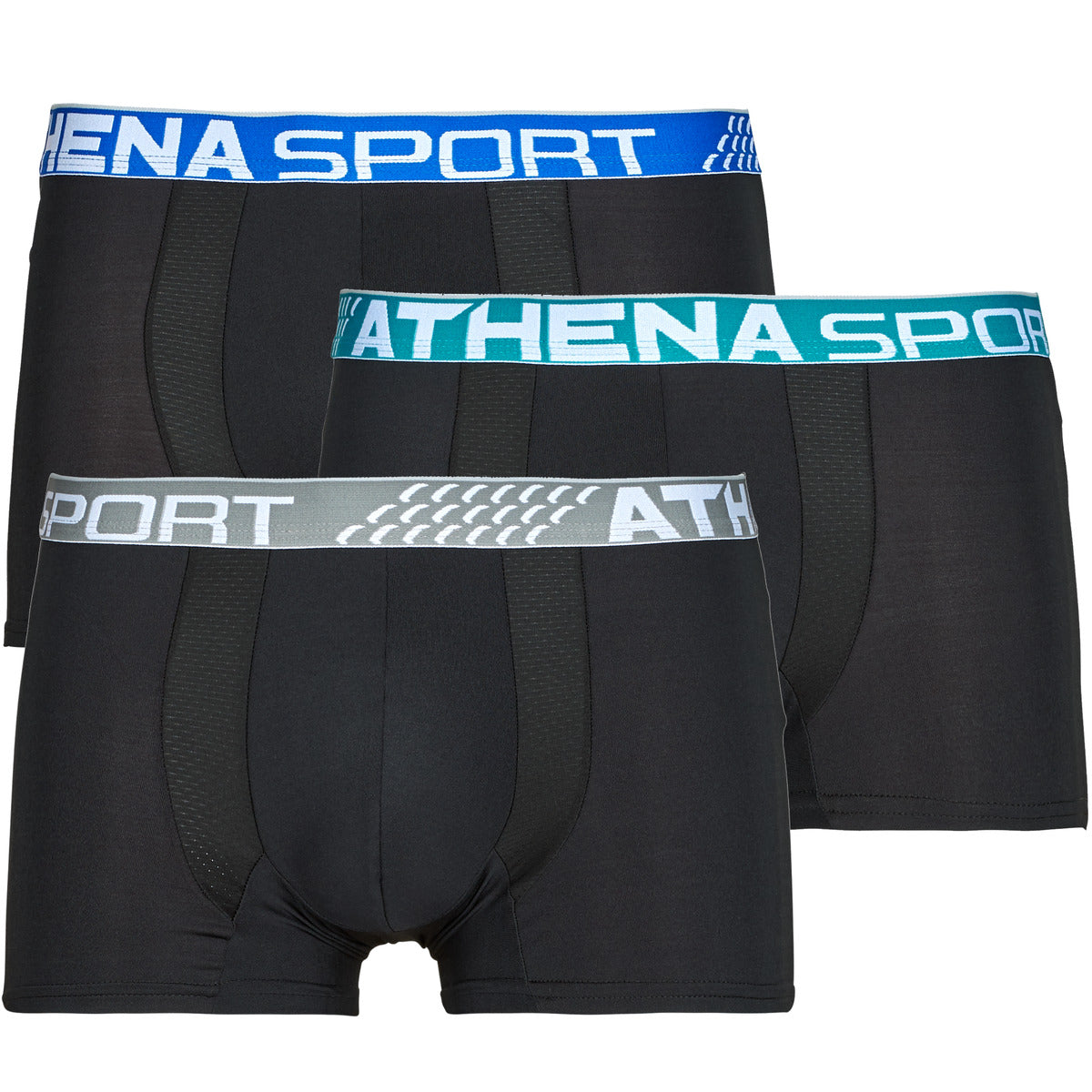 Boxer Uomo Athena  FRESH Pack de 3  Nero