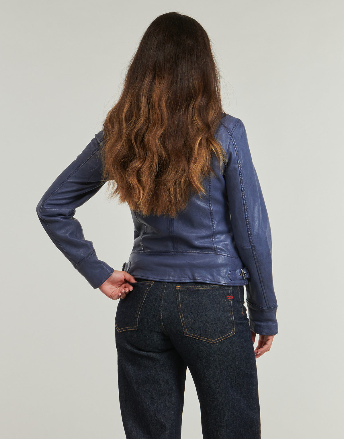 Giacca in pelle Donna Oakwood  VIDEO  Blu