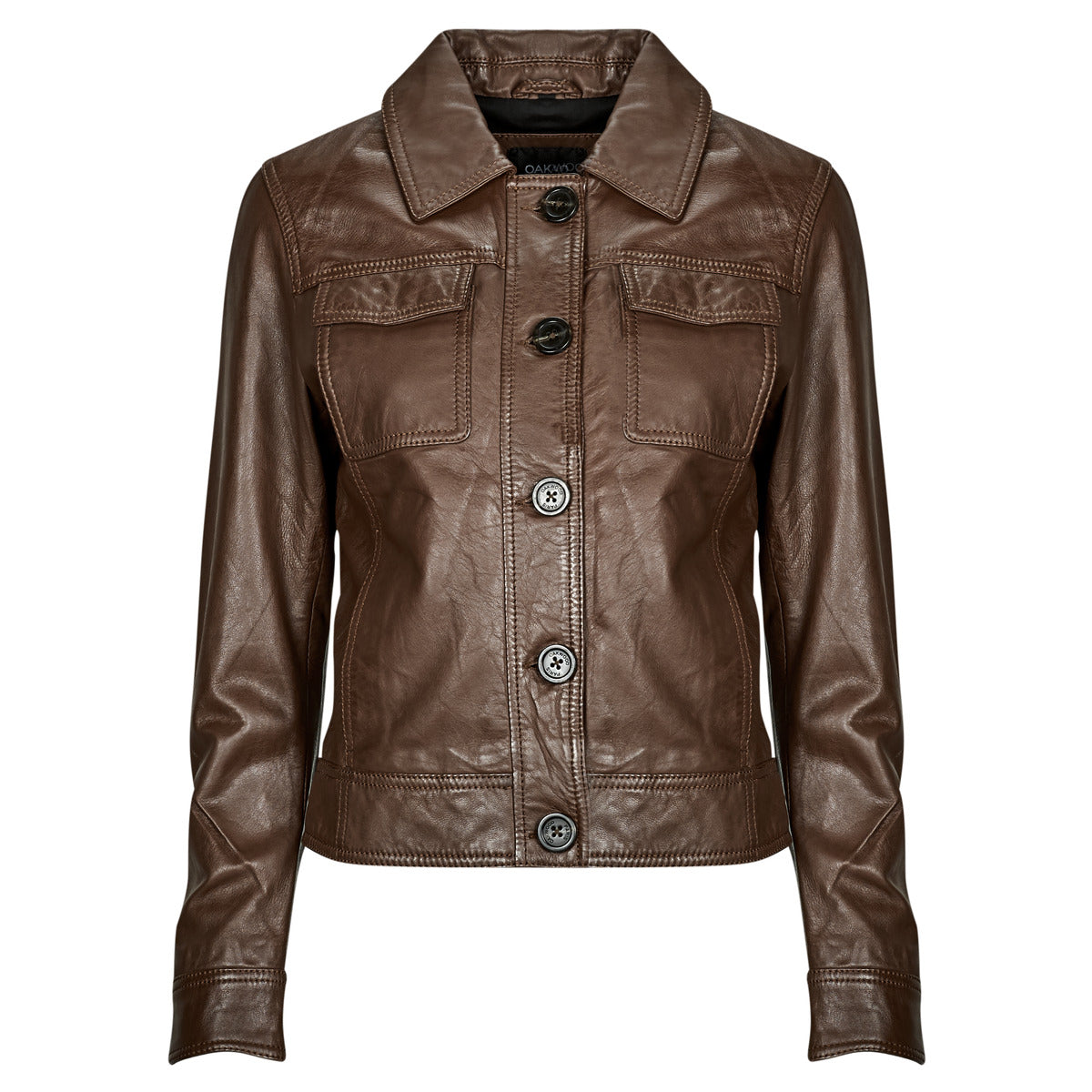 Giacca in pelle Donna Oakwood  CECILE  Marrone