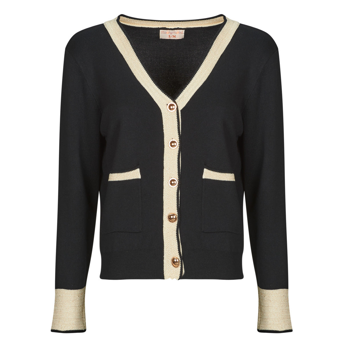 Gilet / Cardigan Donna Moony Mood TALIA Nero