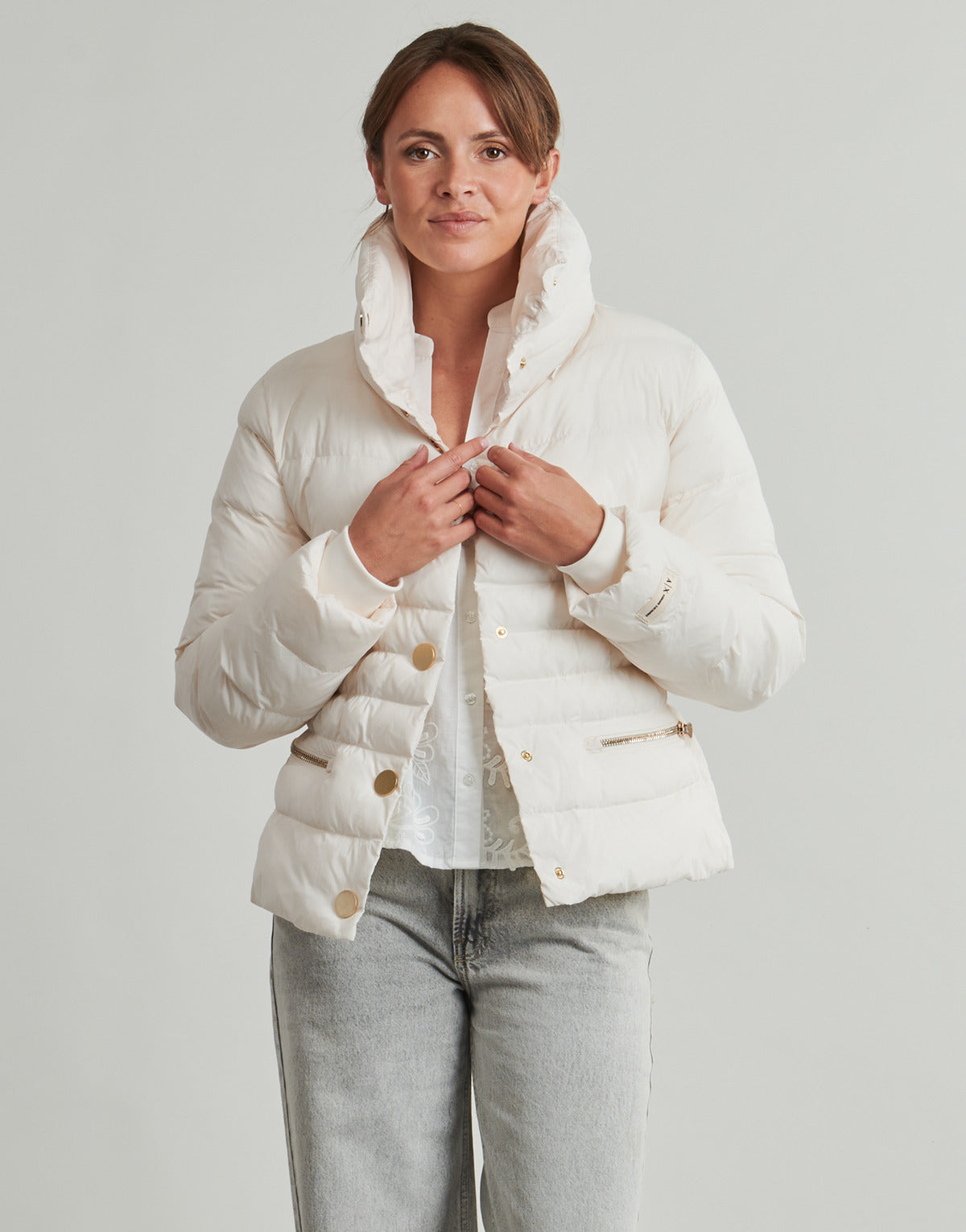 Piumino Donna Armani Exchange  BLOUSON JACKET - BLOUSON JACKET  Bianco