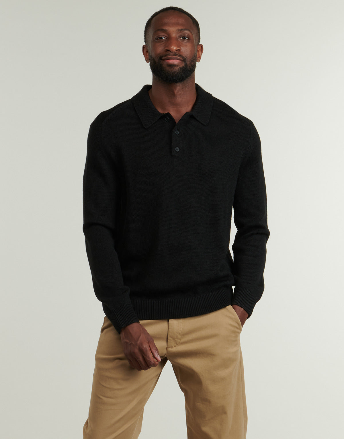 Maglione Uomo Armani Exchange  KNIT POLO  Nero