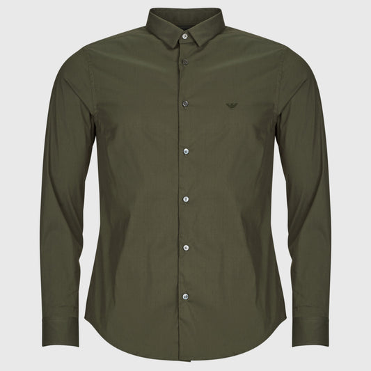Camicia a maniche lunghe Uomo Emporio Armani  SHIRT  Kaki