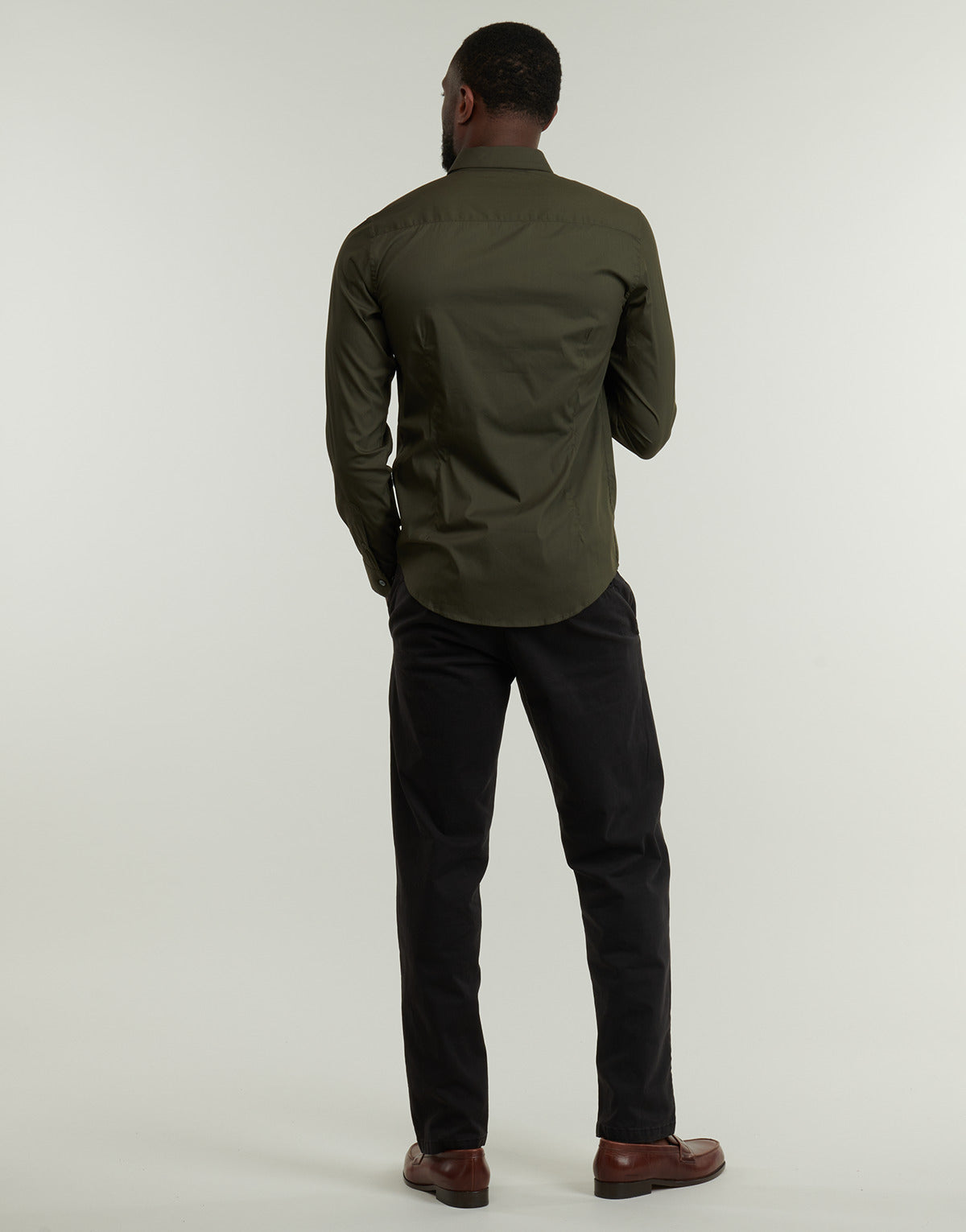 Camicia a maniche lunghe Uomo Emporio Armani  SHIRT  Kaki