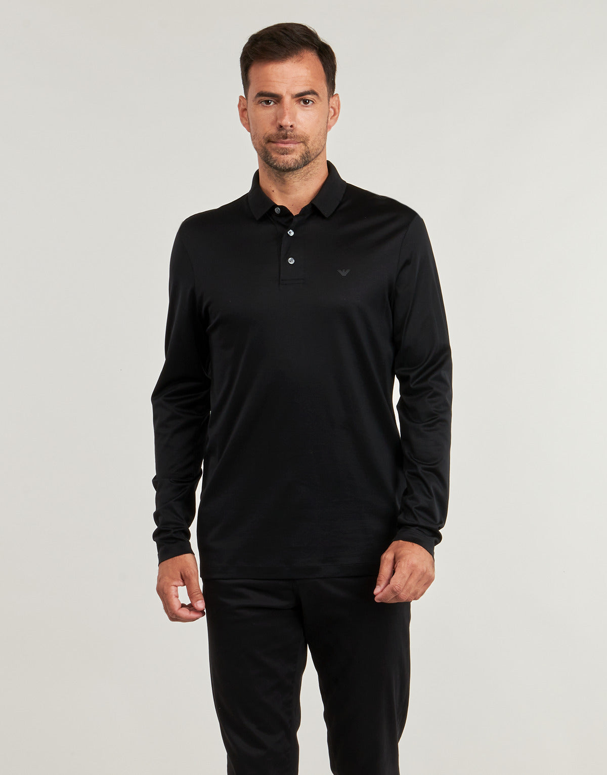 Polo maniche lunghe Uomo Emporio Armani  POLO SHIRT  Nero