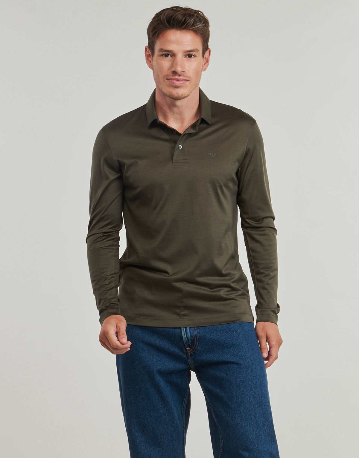 Polo maniche lunghe Uomo Emporio Armani  POLO SHIRT  Kaki
