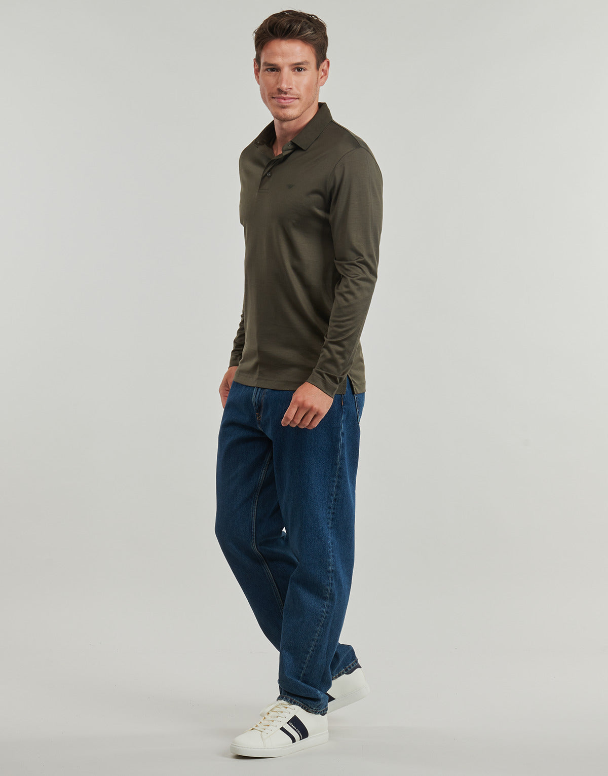 Polo maniche lunghe Uomo Emporio Armani  POLO SHIRT  Kaki