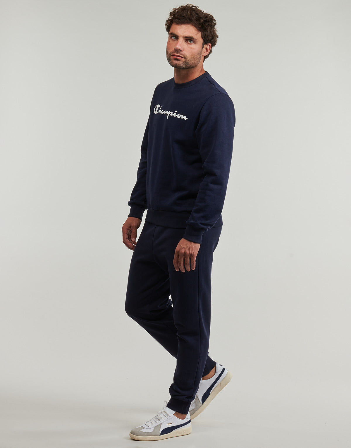 Felpa Uomo Champion  CREWNECK SWEATSHIRT  Blu