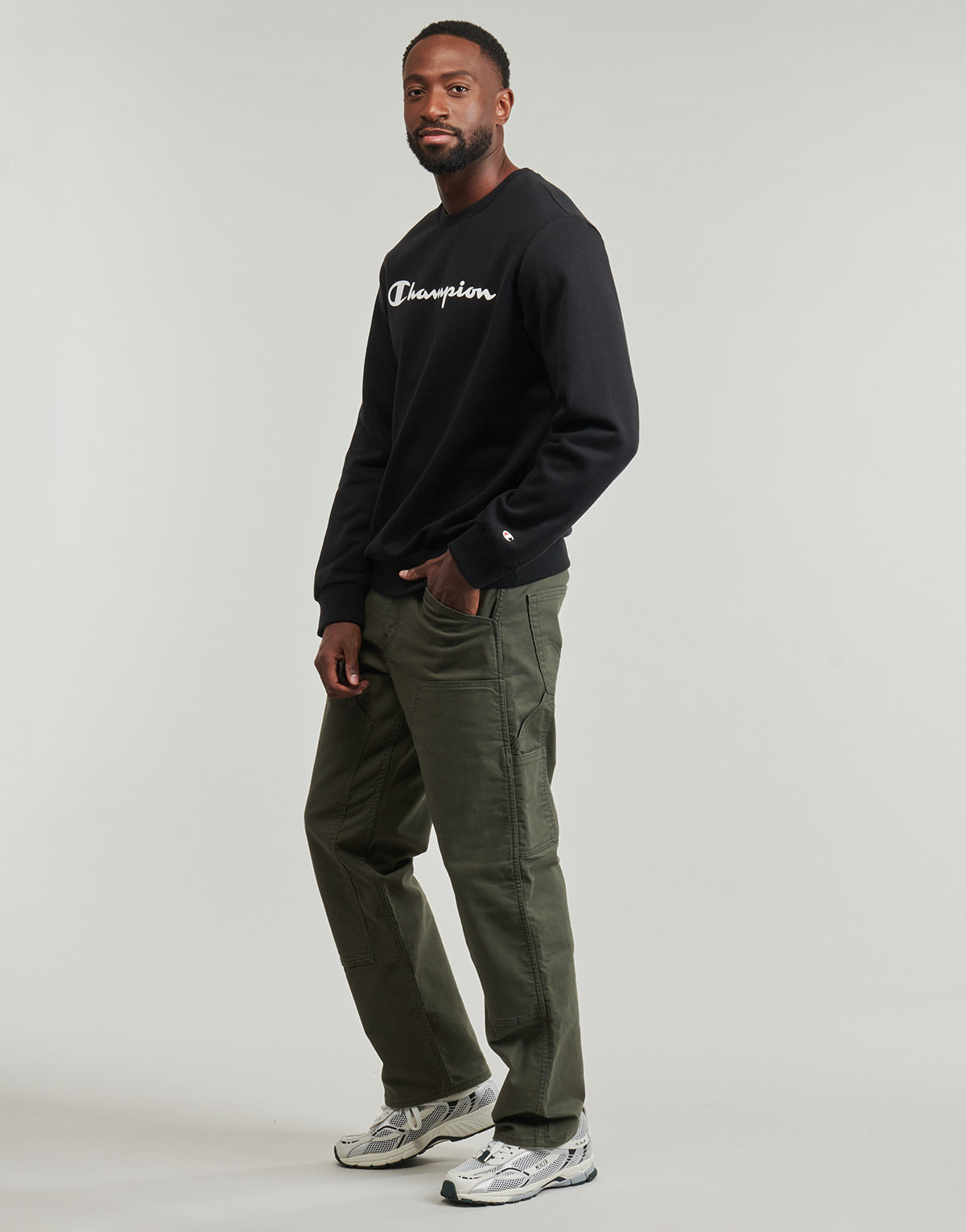 Felpa Uomo Champion  CREWNECK SWEATSHIRT  Nero