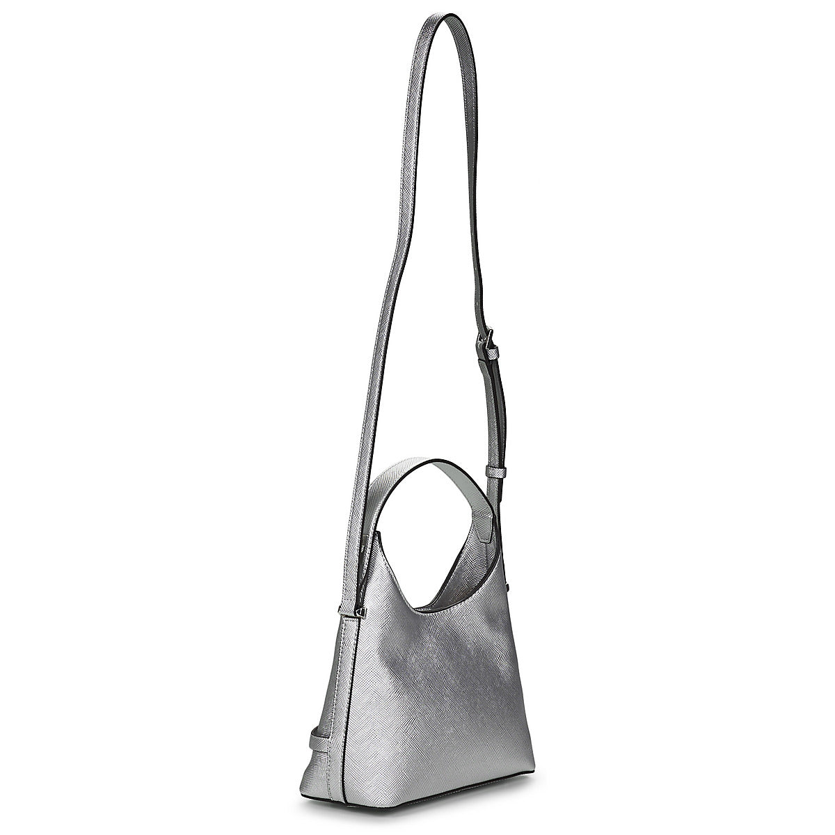 Borsa a spalla Donna Guess ROSALBA SMALL HOBO CROSSBODY Argento
