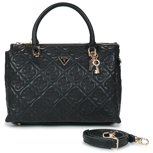 Borsette Donna Guess ADELASIA MULTI COMP SATCHEL Nero