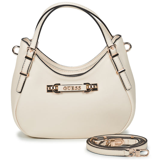 Borsa a spalla Donna Guess LEFIA SMALL SATCHEL Beige