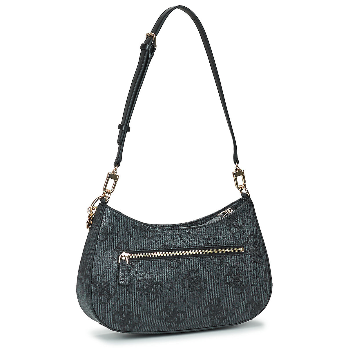 Borsa a spalla Donna Guess NOELLE II TOP ZIP SHOULDER BAG Nero