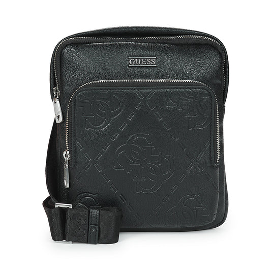 Borsa Shopping Uomo Guess  BOSTON CROSSBODY FLAT  Nero