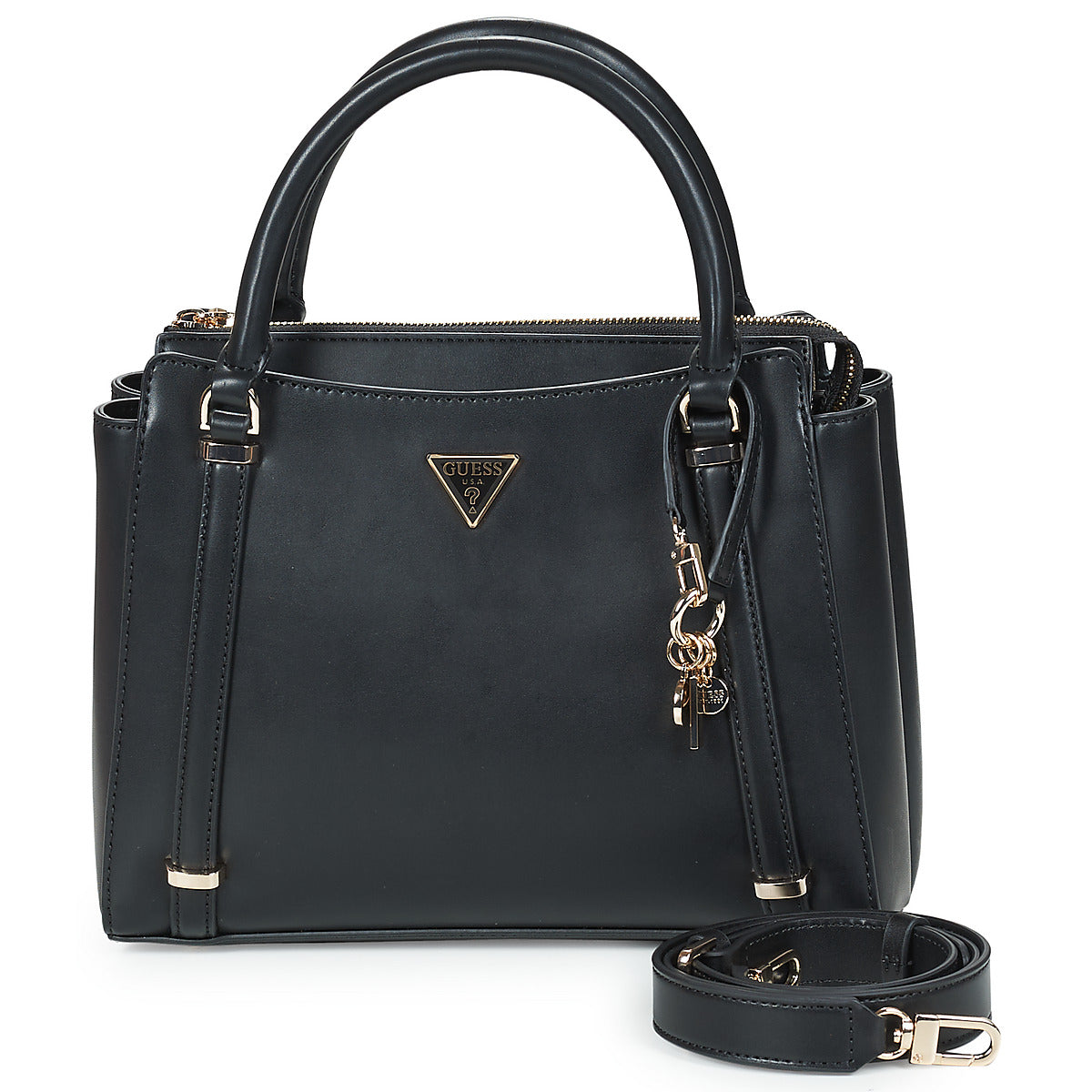 Borsette Donna Guess  DARYNA II 2 COMP SATCHEL  Nero