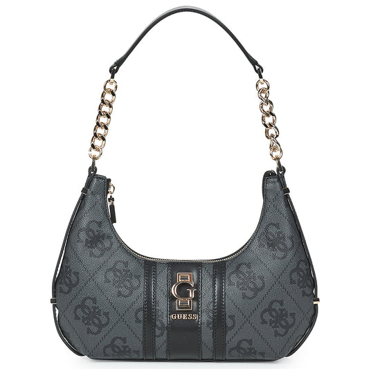 Borsa a spalla Donna Guess  ERENIA TOP ZIP SHOULDER BAG  Nero