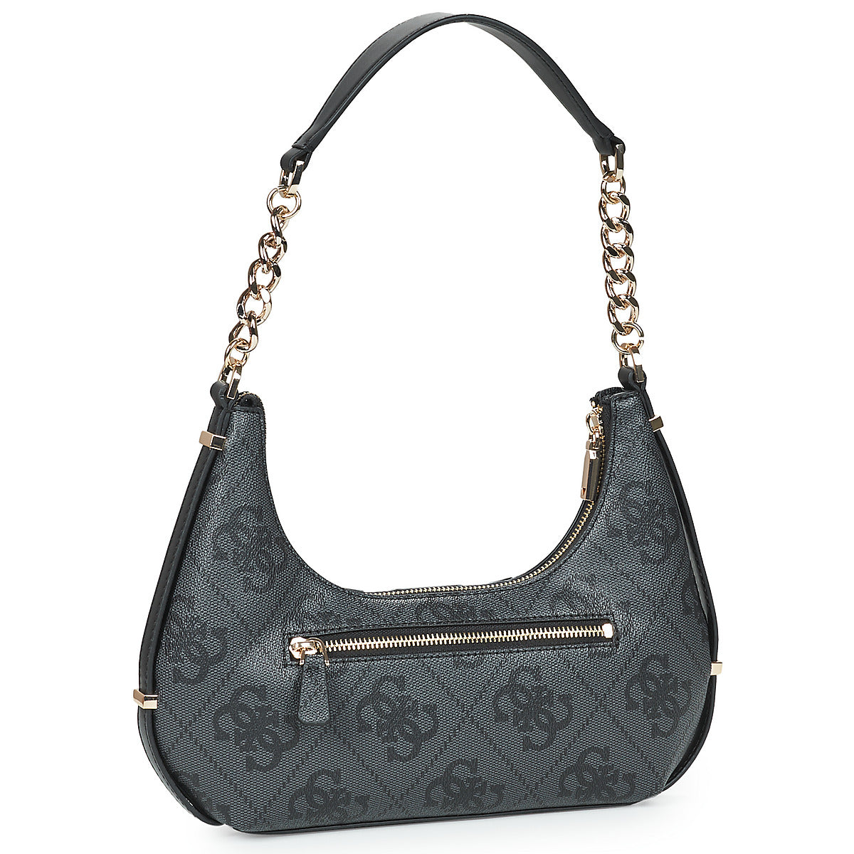 Borsa a spalla Donna Guess  ERENIA TOP ZIP SHOULDER BAG  Nero