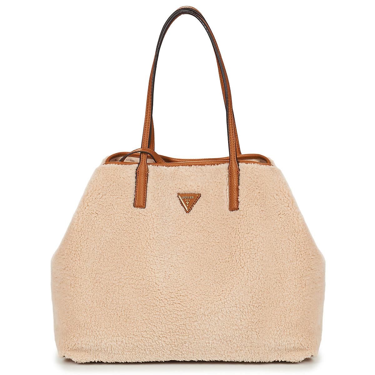 Borsa Shopping Donna Guess  VICTTORIA LARGE 2 IN 1 TOTE  Beige