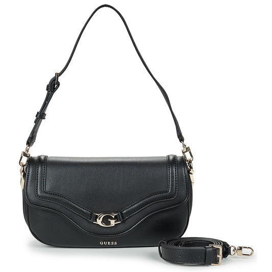 Borsa a spalla Donna Guess  DEA FLAP SHOULDER BAG  Nero