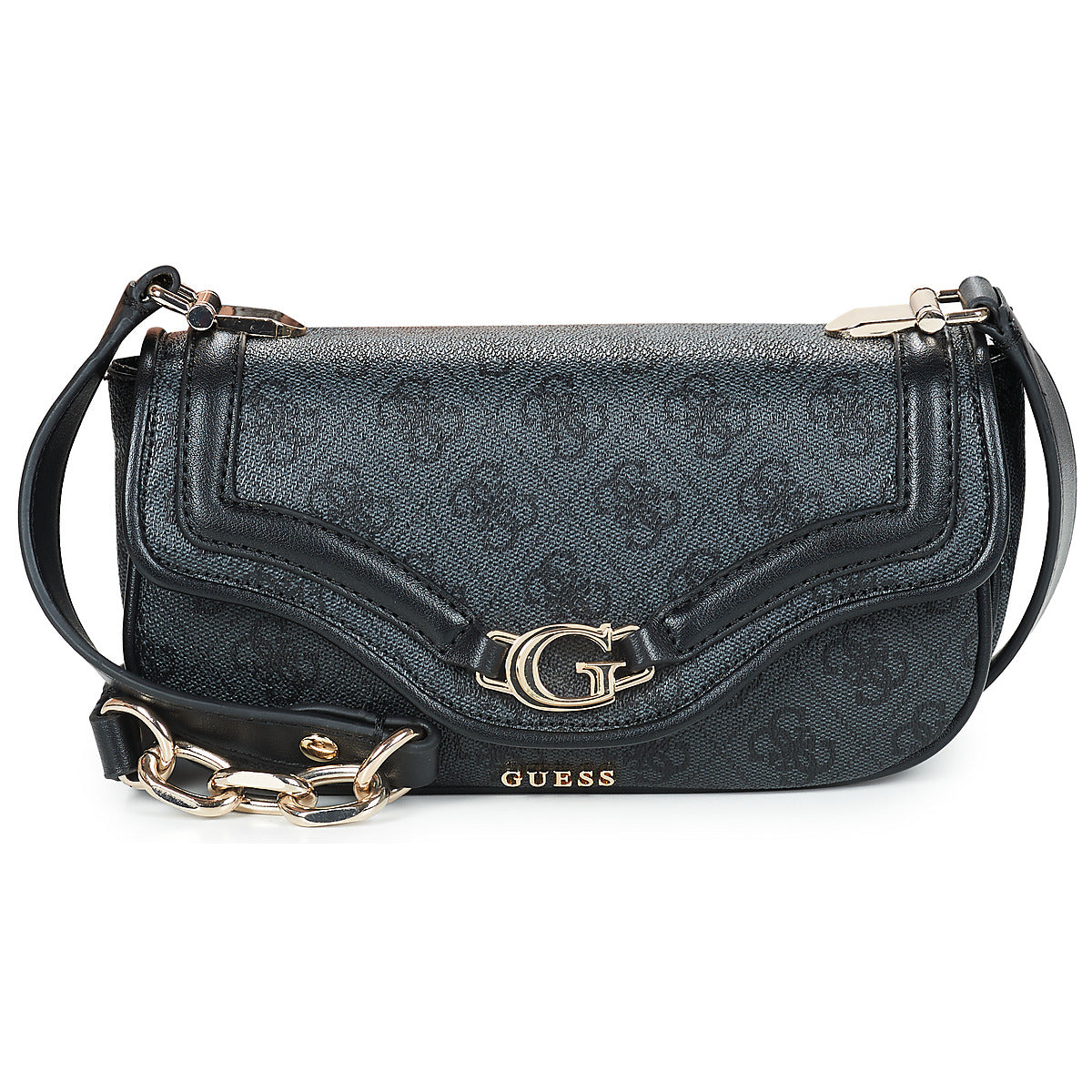 Borsa a tracolla Donna Guess  DEA CROSSBODY FLAP  Nero