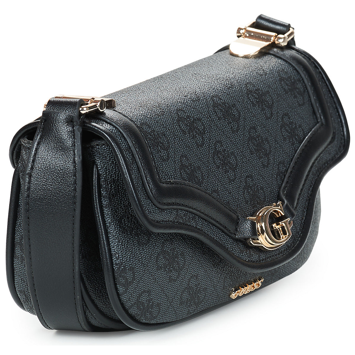 Borsa a tracolla Donna Guess  DEA CROSSBODY FLAP  Nero