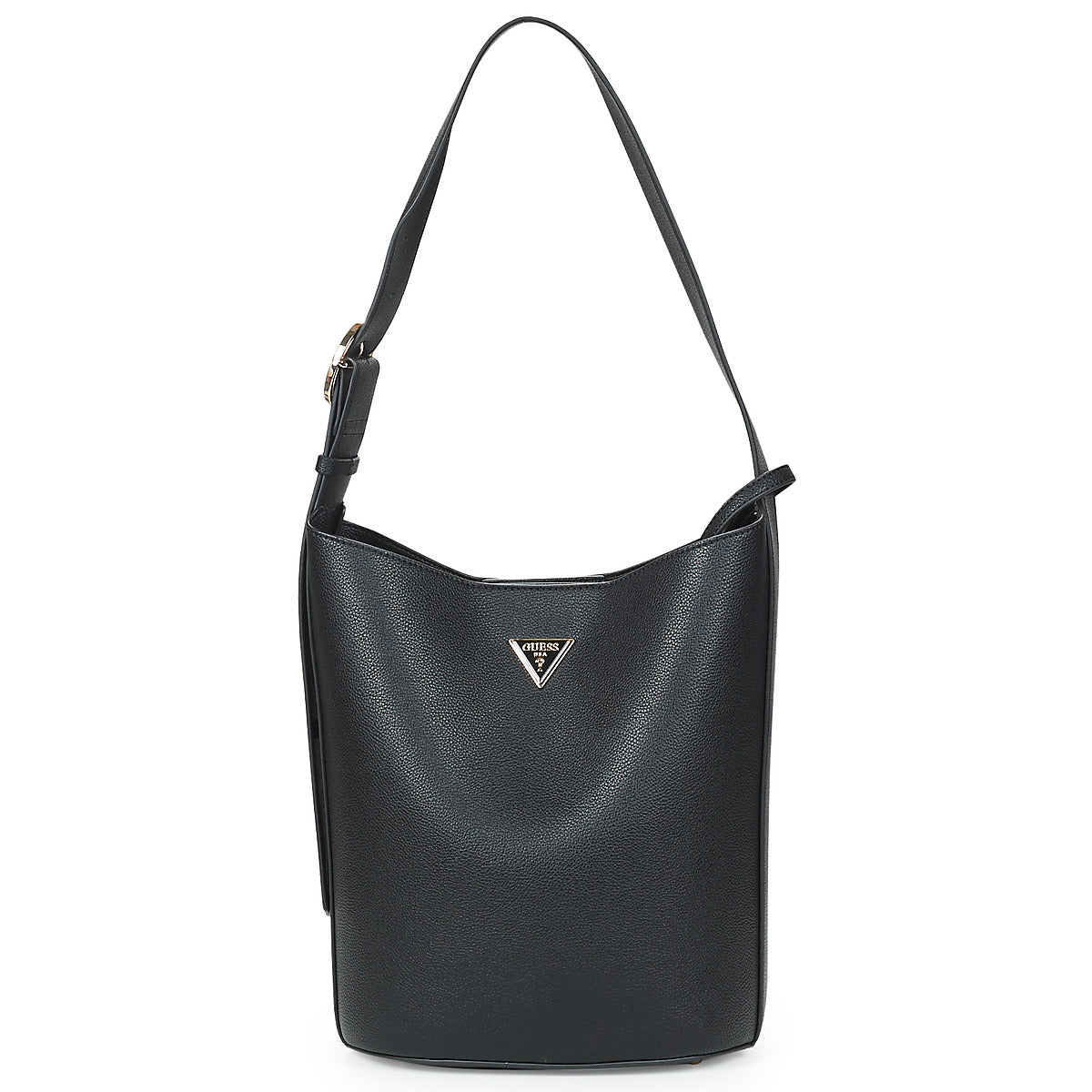 Borsa a spalla Donna Guess  MERIDIAN II BUCKET  Nero